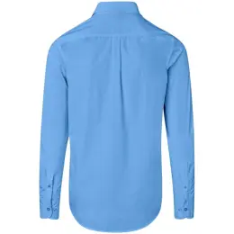Mens Long Sleeve Empire Shirt Sky Blue Back